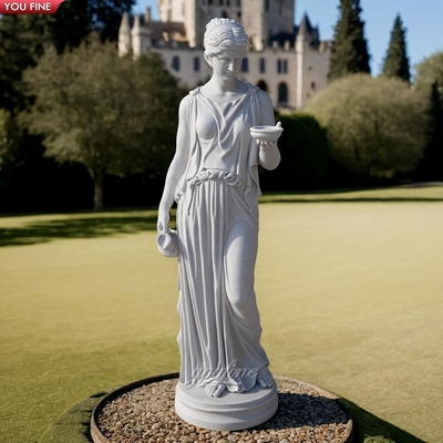 Famous Hand Carved Life Size Marble Statue of Hebe