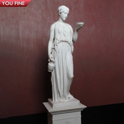 Famous Hand Carved Life Size Marble Statue of Hebe