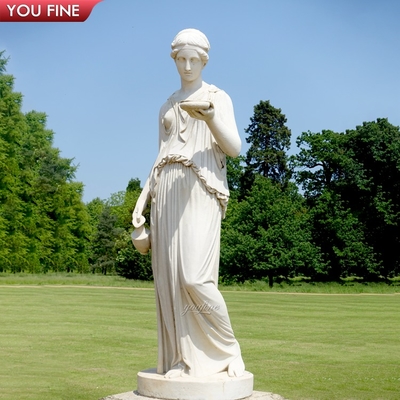 Famous Hand Carved Life Size Marble Statue of Hebe