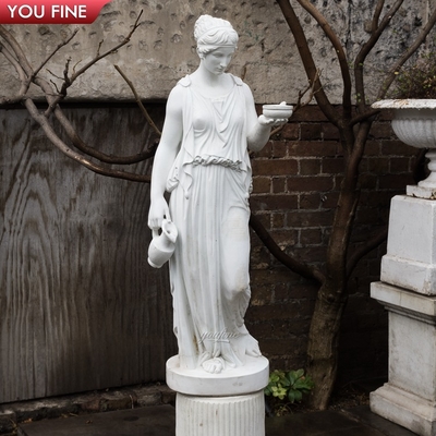 Famous Hand Carved Life Size Marble Statue of Hebe