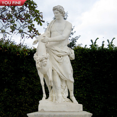 Outdoor Garden Stone Exquisite Goddess Marble Sculpture Human Size