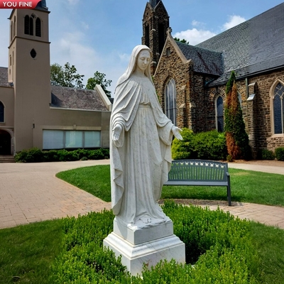 Classical Hand Carved Marble Mother Teresa Marble Sculpture