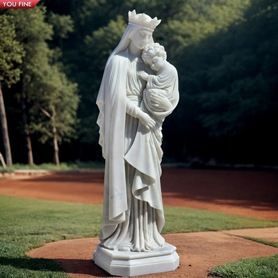 Classical Hand Carved Marble Mother Teresa Marble Sculpture
