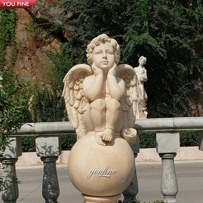 Custom Life Size Cherub Marble Statue Figure Statue