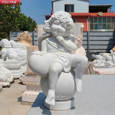 Custom Life Size Cherub Marble Statue Figure Statue