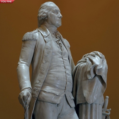 Life Size Marble George Washington Presidential Sculpture
