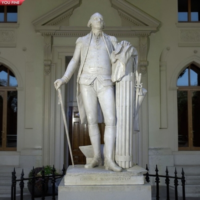 Life Size Marble George Washington Presidential Sculpture