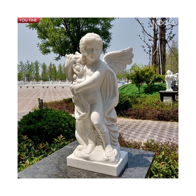 Outdoor Garden Marble Angel Child Statue Sculpture