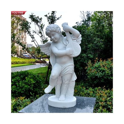 Outdoor Garden Marble Angel Child Statue Sculpture