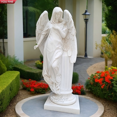Life Size Western Angel Marble Sculpture