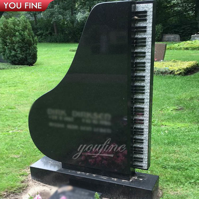 Hand Carved Marble Memorial Black Tombstones and Monuments for Sale