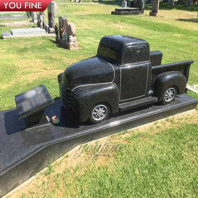 Hand Carved Marble Memorial Black Tombstones and Monuments for Sale