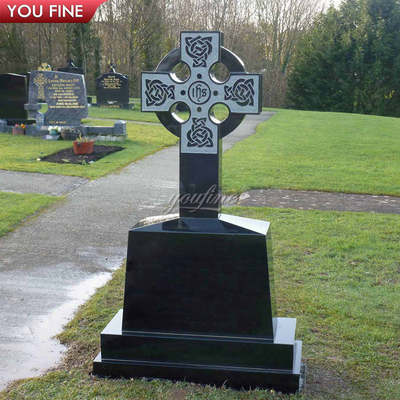 Hand Carved Marble Memorial Black Tombstones and Monuments for Sale