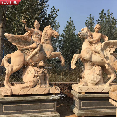 Life Size Outdoor Garden Figure People Marble Roman Soldier Sculpture