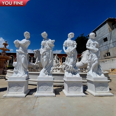 Life Size Home Decoration Marble Four Season Sculpture Human Figure Statue for Sale