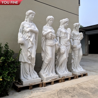 Life Size Garden Decor 4 Seasons Marble Statues for Sale