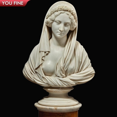 Interior Decoration Life Size Marble Statue Head Decoration