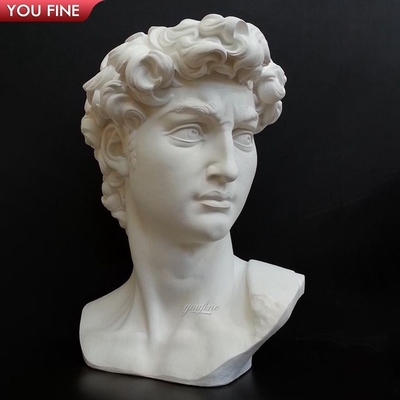 Custom Marble David Bust Sculpture Western Design Style Statue