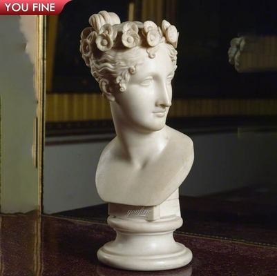 Custom Marble David Bust Sculpture Western Design Style Statue