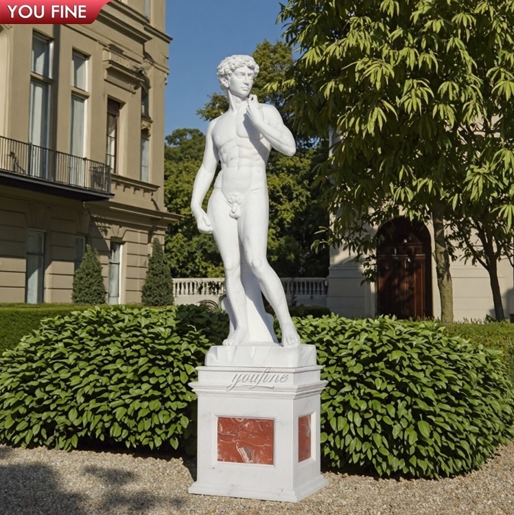 Factory High Quality Life Size Western Greek Figure Muscle Man Marble Statue